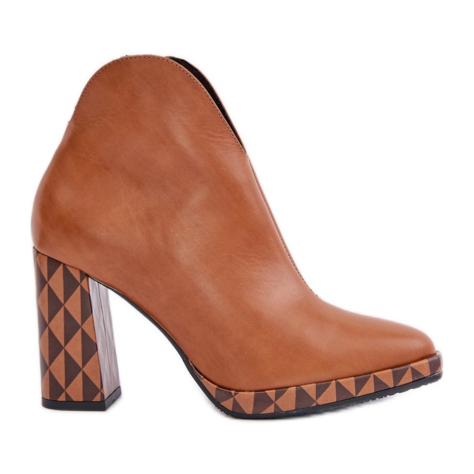 Botines de Piel Laura Messi 2836 Marrón