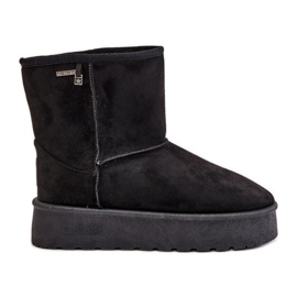 Botas de nieve con plataforma alta para mujer Big Star OO274898 Negro