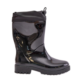 Botas de agua de mujer con puño negro Ellatiel