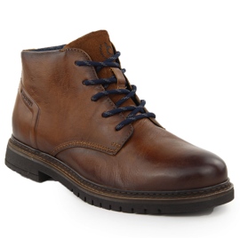Zapatos de hombre de piel, botines marrones con aislamiento Bugatti OO153241 marrón