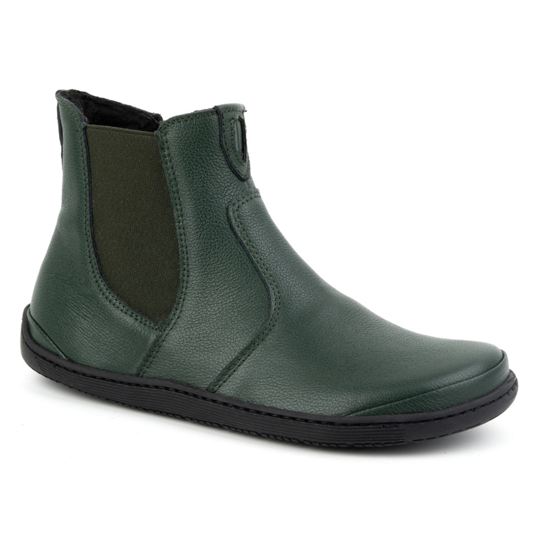 Olivier Botas Chelsea de mujer descalzas con cremallera, aislantes 1263, verde