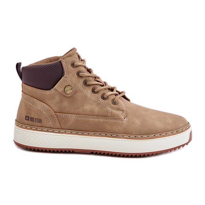 Botas con cordones para hombre Big Star OO174560 Hi-Poly System Beige Botas con cordones para hombre Big Star OO174560 Hi-Poly System Beige