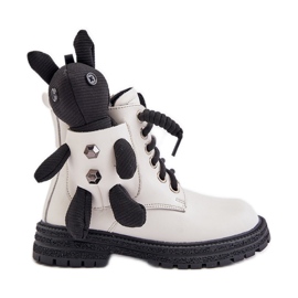 Botas Infantiles Aislantes De Piel Con Cremallera Y Osito Vinceza 36261 Blanco Botas Infantiles Aislantes De Piel Con Cremallera Y Osito Vinceza 36261 Blanco