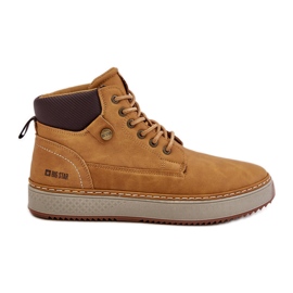 Botas con cordones para hombre Big Star OO174561 Hi-Poly System Camel marrón