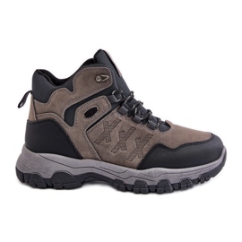 News Zapatos trekking de hombre con cordones y aislamiento gris Zerista