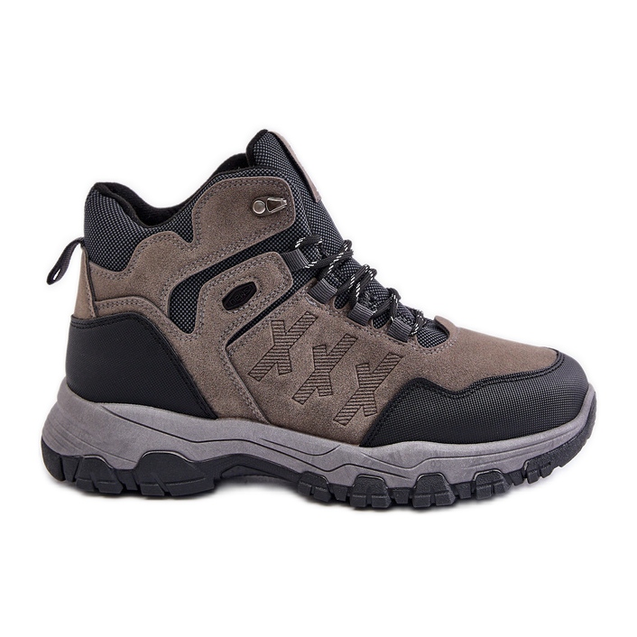 News Zapatos trekking de hombre con cordones y aislamiento gris Zerista
