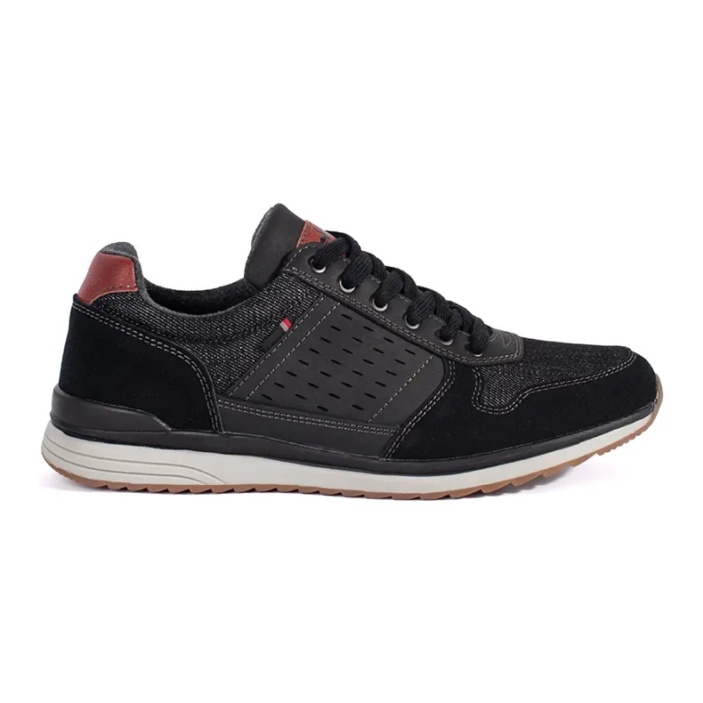 Vico Deportivas hombre negras con cordones. negro