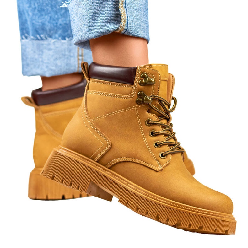 Botas aislantes mujer camel 9501-PA-C marrón