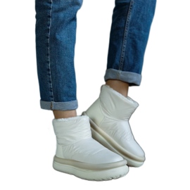 Botas de nieve cálidas beige con plataforma Cores.