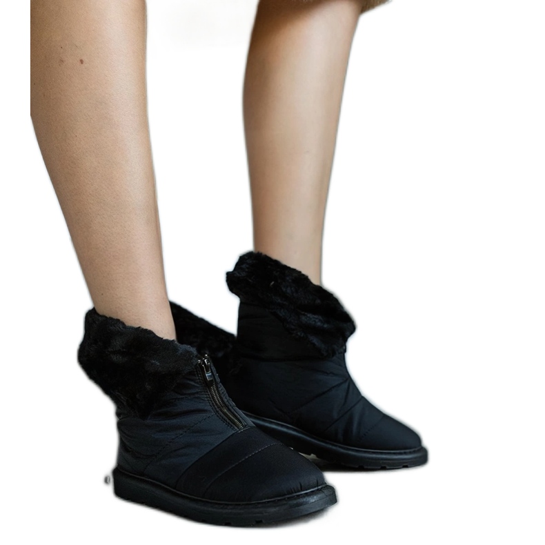 Botas de nieve aislantes negras con cuello Edidda negro