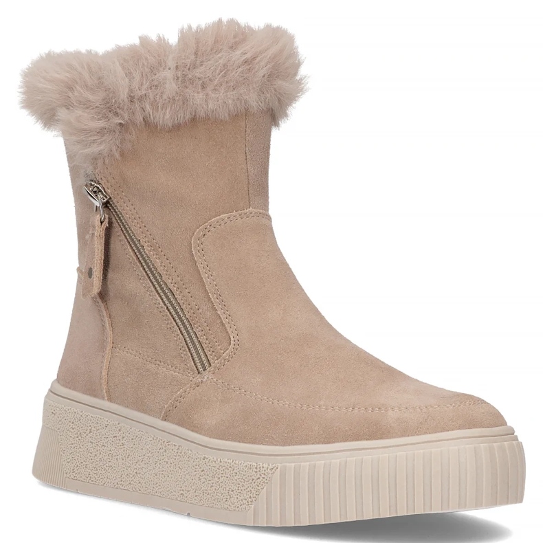 Filippo DBT6484/24 Botas plataforma piel beige