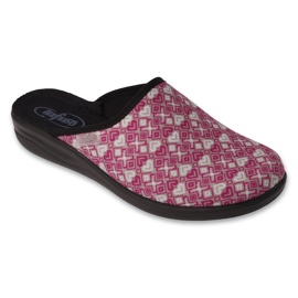 Pantuflas befado mujer pu 551D005 rosa con corazones