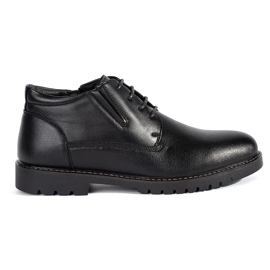 Botines con cordones de hombre aislantes negros