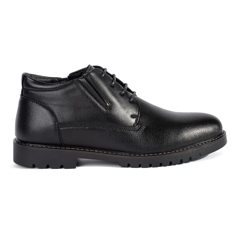 Botines con cordones de hombre aislantes negros