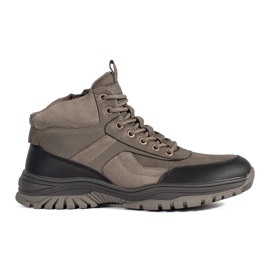 Botas de montaña de invierno marrones para hombre. marrón Botas de montaña de invierno marrones para hombre. marrón