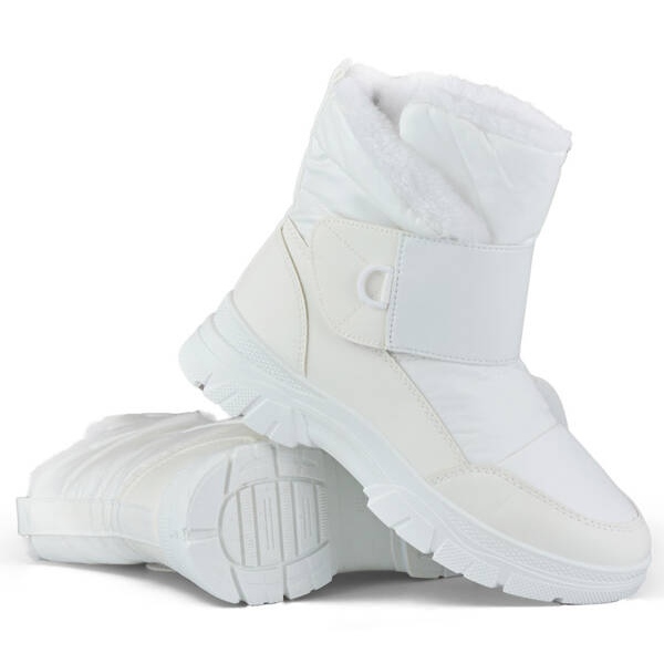 Botas de nieve mujer con cierre adhesivo, blanco 3535W