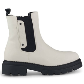 Botines de mujer con suela gruesa, beige claro Laura La.Fi 250004BE-PU