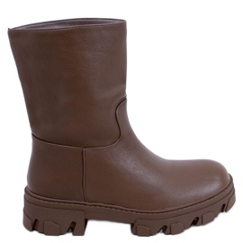 Botines Bunton Brown de corte recto marrón