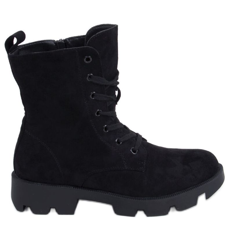 Botines Pansy Black de ante negro