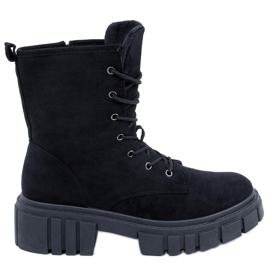 Botas con cordones Kelis Black negro