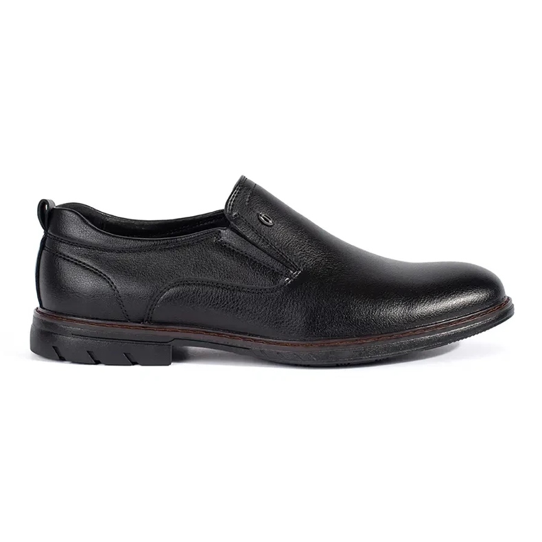 Zapatos sin cordones de hombre negros
