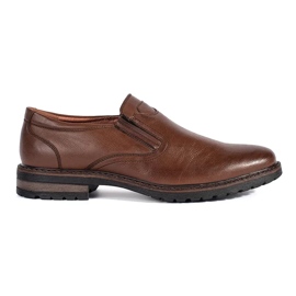 Zapatos slip-on marrones para hombre marrón