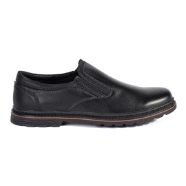 Zapatos sin cordones de hombre negros