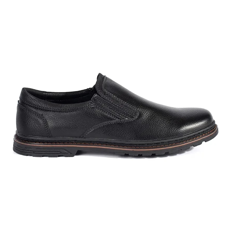 Zapatos sin cordones de hombre negros