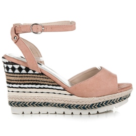 Vices Sandalias Con Estampado Étnico rosado Vices Sandalias Con Estampado Étnico rosado