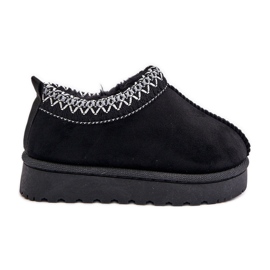 Botas de nieve para niños con plataforma, calentitas con pelo, negro Vilabria