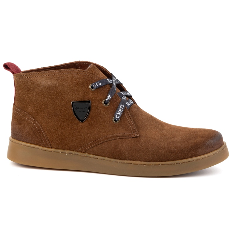 Zapatos chukka hombre piel KAMPOL 110/804 marrón