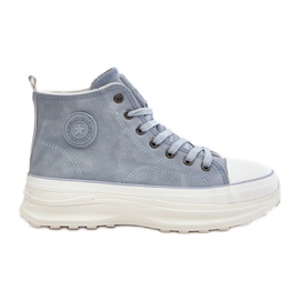 Zapatillas de deporte aisladas para mujer con plataforma Big Star OO274072 Azul
