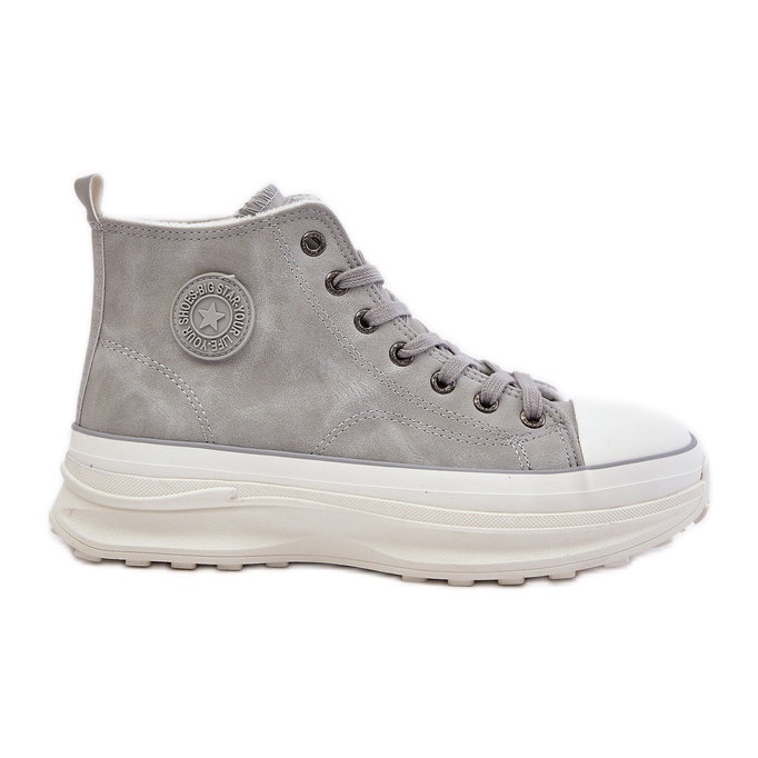 Zapatillas deportivas aisladas para mujer con plataforma Big Star OO274073 Gris