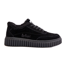 Zapatillas Mujer de Piel Forradas con Pelo Lee Cooper LCJ-24-01-2973 Negro