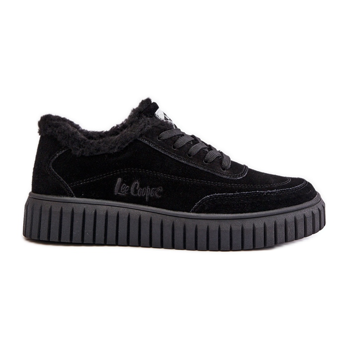 Zapatillas Mujer de Piel Forradas con Pelo Lee Cooper LCJ-24-01-2973 Negro