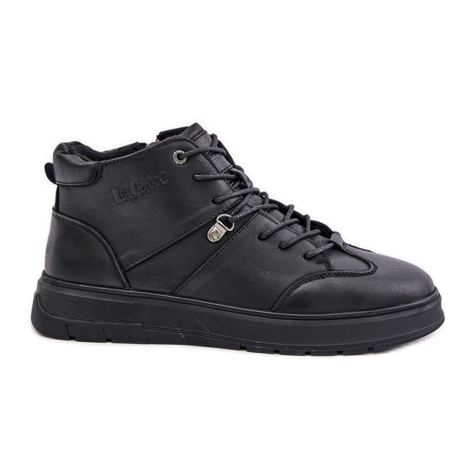 Botines de cuero con aislamiento Zapatillas de deporte para hombre Lee Cooper LCJ-24-33-2913 Negro