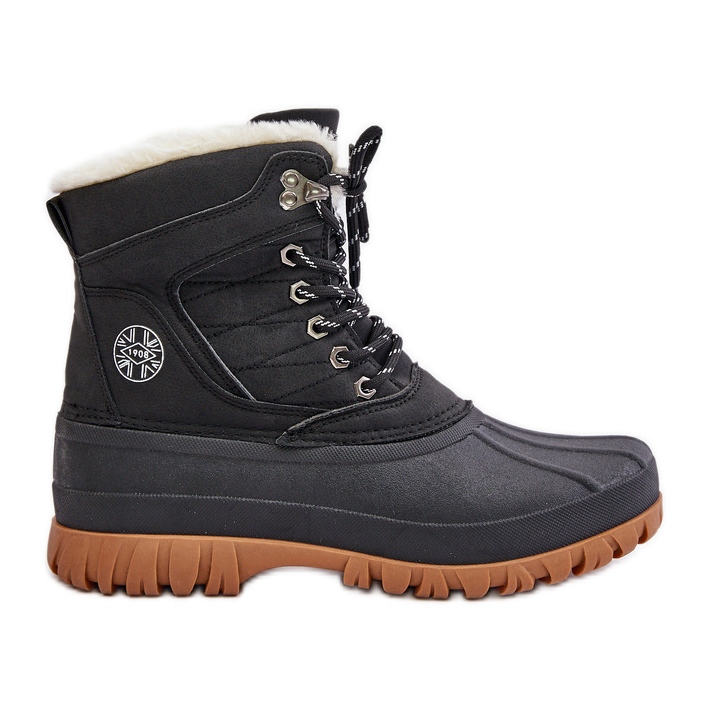 Botas de nieve con cordones y piel para mujer Lee Cooper LCJ-24-44-2868 Negro