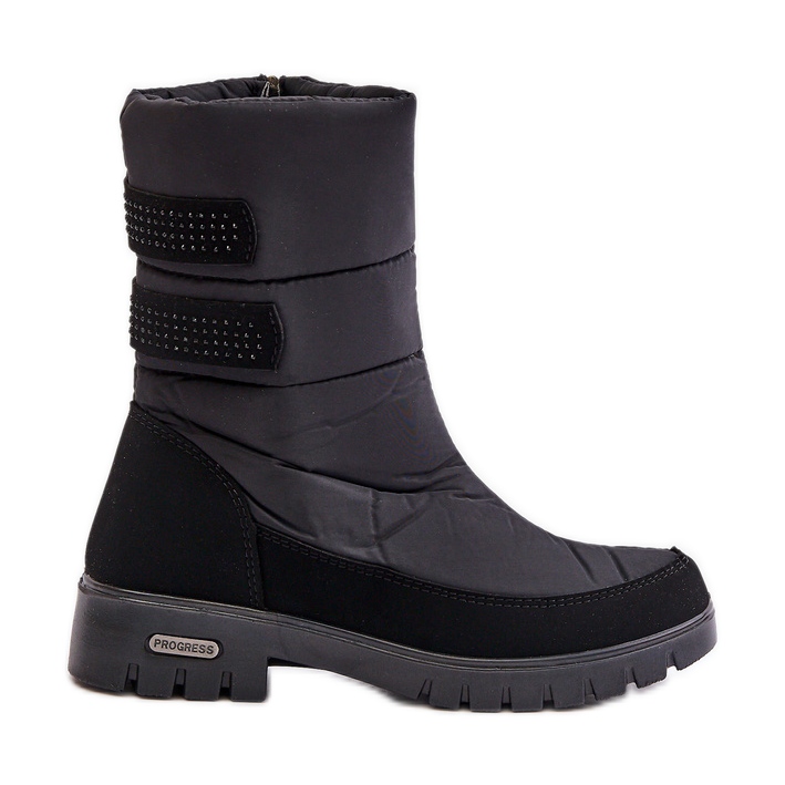 Botas de nieve con cremallera Progress para mujer PROGJ-21-16 Negro Botas de nieve con cremallera Progress para mujer PROGJ-21-16 Negro