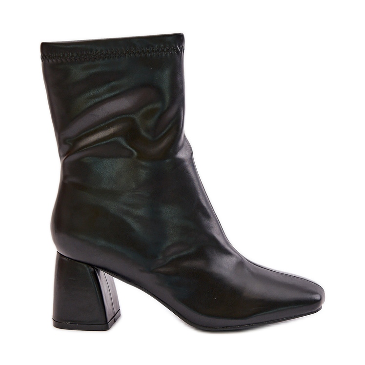 Botines de Mujer Lisas en Piel Ecológica, Negro Izariel