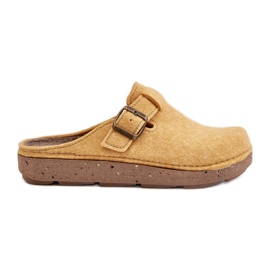 Pantuflas Mujer Comodas Con Hebilla Inblu ED000019 Amarillo