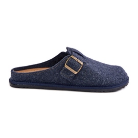 Pantuflas Cómodas De Hombre Con Hebilla Inblu SI000019 Azul Marino