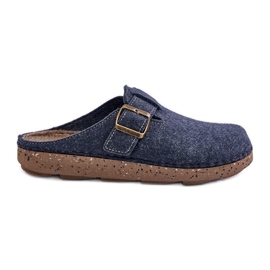 Pantuflas De Hombre Con Hebilla Chanclas Preventivas Inblu MT000012 Azul Marino