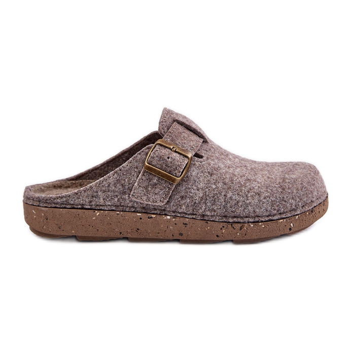 Pantuflas De Hombre Con Hebilla Chanclas Preventivas Inblu MT000012 Beige