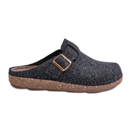 Pantuflas De Hombre Con Hebilla Chanclas Preventivas Inblu MT000012 Grafito gris