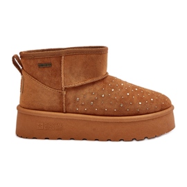Botas de nieve con decoración en la plataforma Big Star OO274A104 Camel marrón