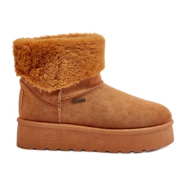 Botas de nieve con plataforma y pelo Big Star OO274A106 Camel beige