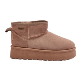 Botas de Nieve Plataforma Baja Big Star OO274A100 Beige