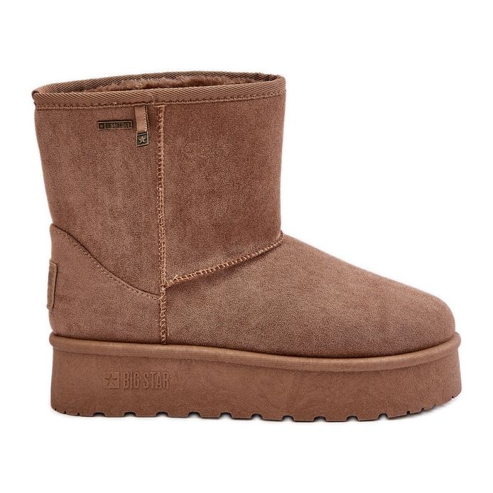 Botas de Nieve con Plataforma Alta Mujer Big Star OO274A097 Beige