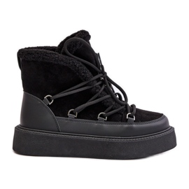 Botas de nieve Tamidra negras con plataforma negro