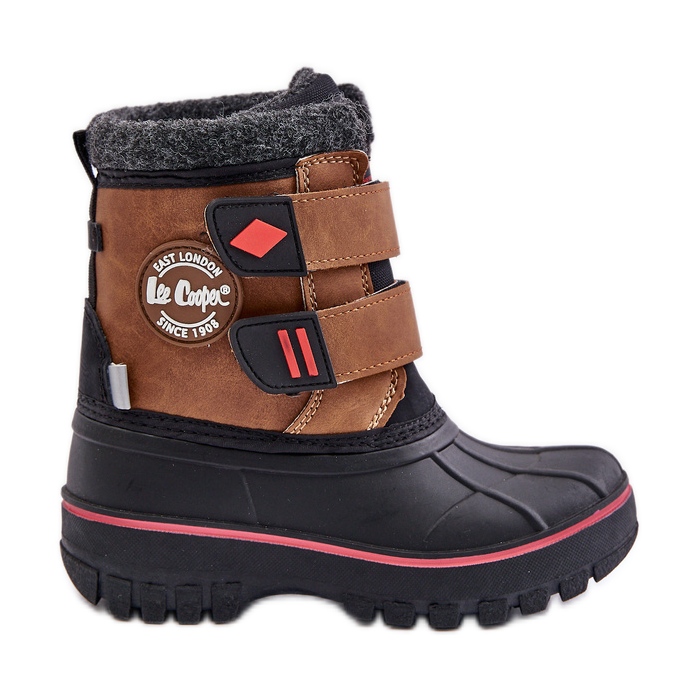 Botas de Nieve con Velcro Infantil Lee Cooper LCJ-24-44-2864K Camel marrón